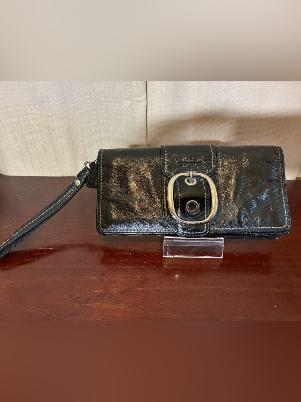 Coach Bleeker Leather Wristlet